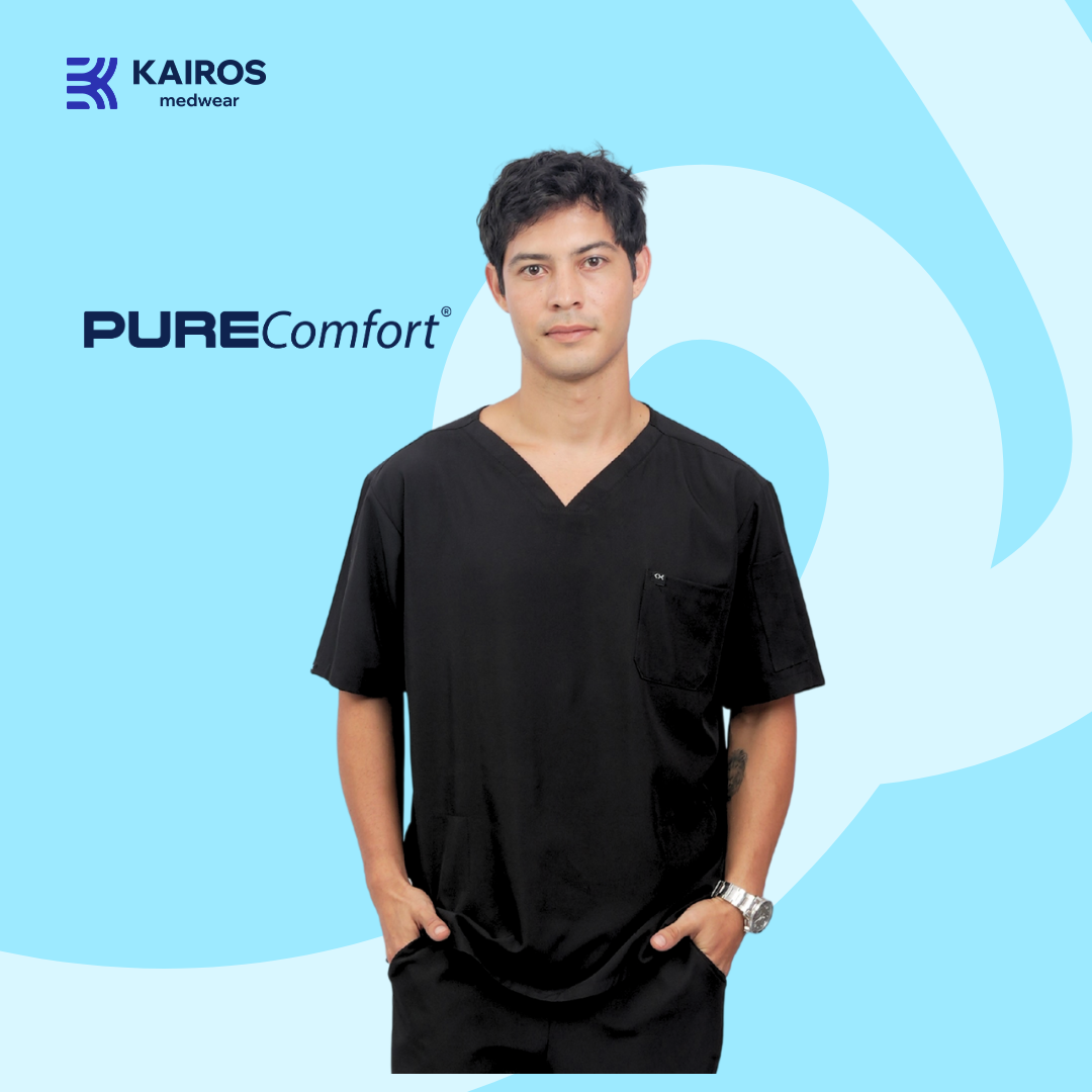 Herren Kasack | V-Ausschnitt | Kairos PureComfort