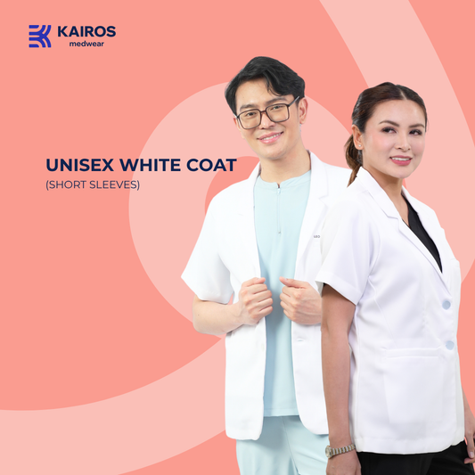 Gabardine Doctor’s White Coat | Short Sleeve | Kairos Medwear