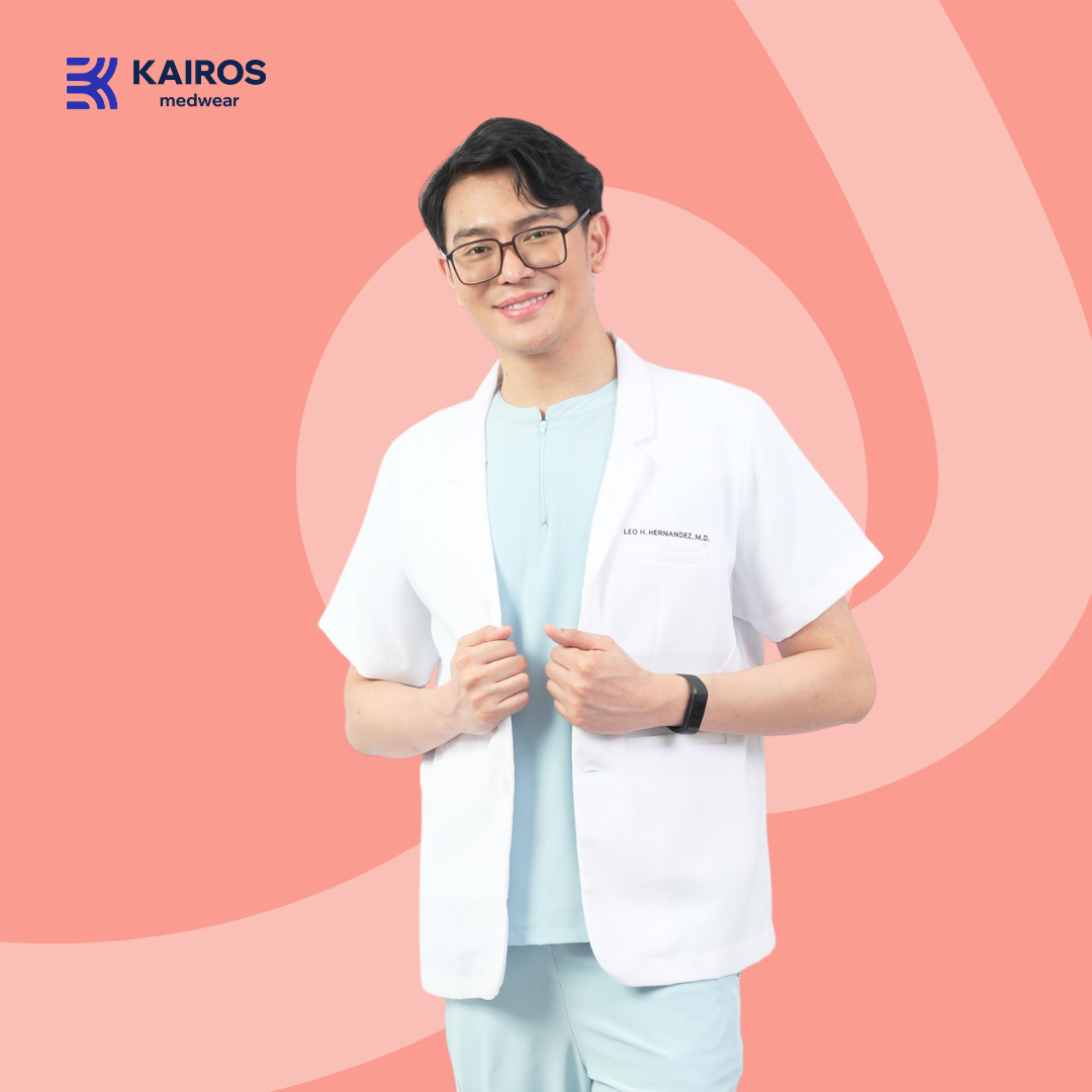 Gabardine-Arztkittel | Kurzarm | Kairos Medwear