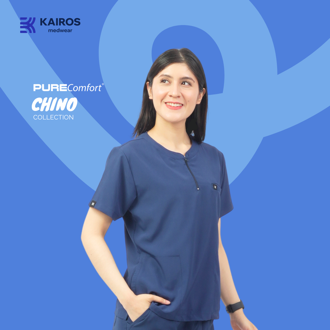 Damen-Kasack-Oberteil | Stehkragen | Kairos PureComfort