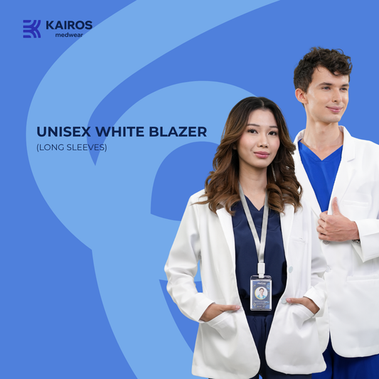 Gabardine Doctor’s Blazer | Unisex Long Sleeves | Kairos Medwear