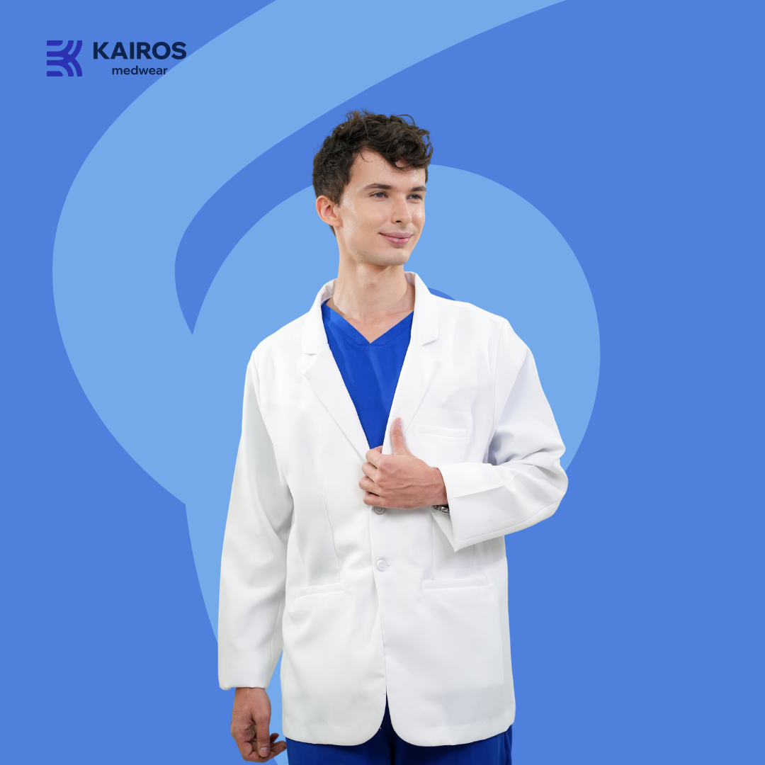 Gabardine Doctor’s Blazer | Unisex Long Sleeves | Kairos Medwear