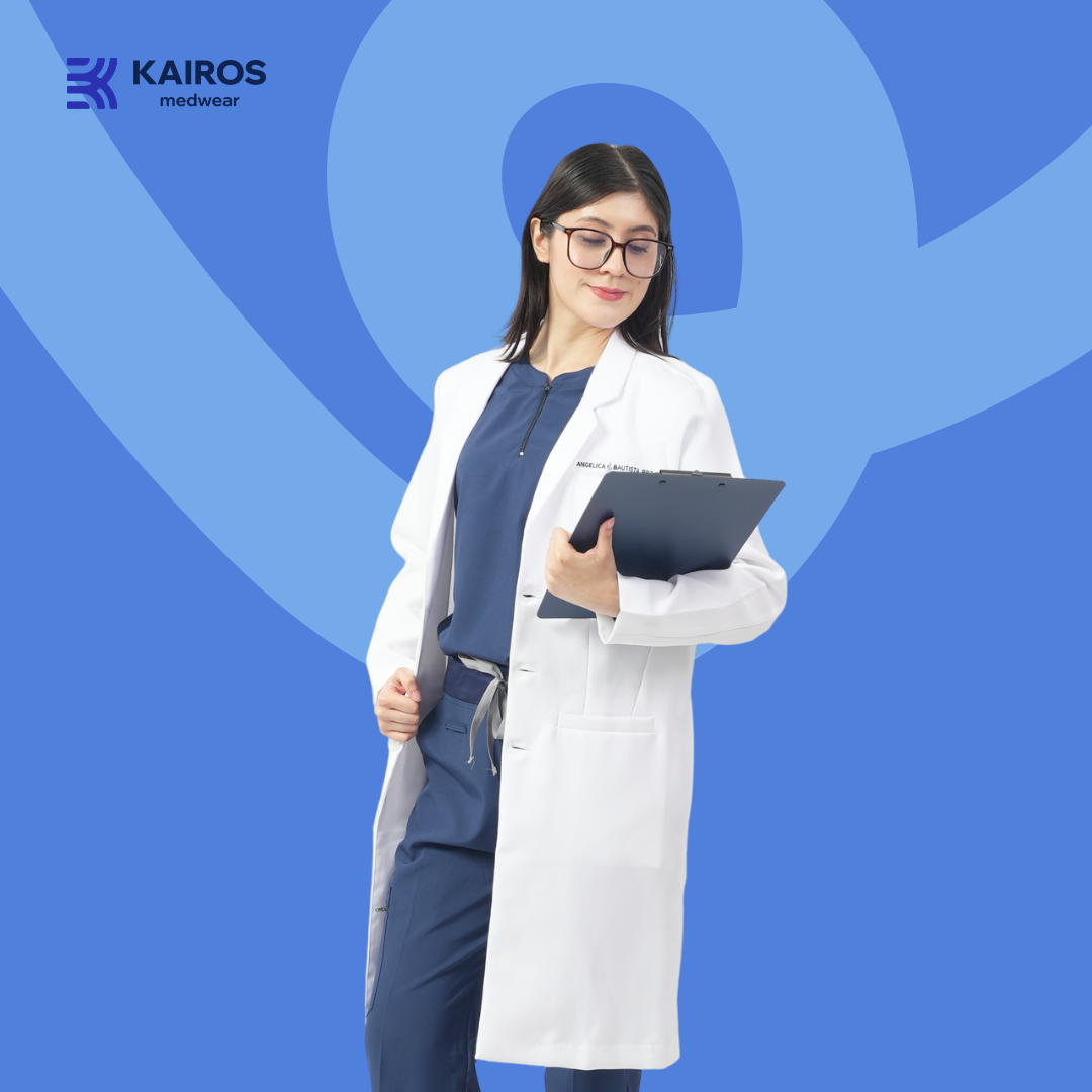 Gabardine Arztkittel | Kurze Ärmel | Kairos Medwear