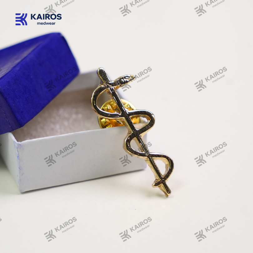 Doctor’s Rod of Asclepius Pin | Kairos Medwear Accessories