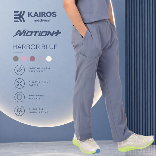 Male Scrubs Pants | Straight Cut with Slit | Kairos Motion+
