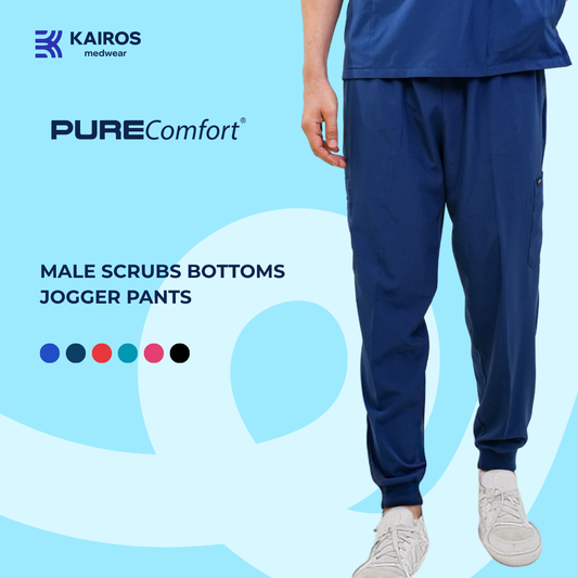 Male Scrubs Bottoms | Jogger Pants | Kairos PureComfort