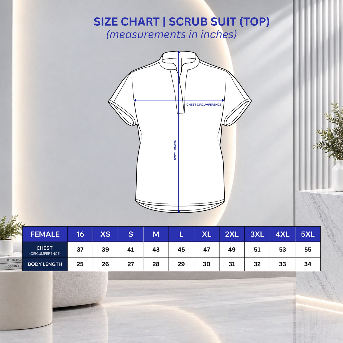 Female Scrubs Top | Mandarin Collar | Kairos Motion+