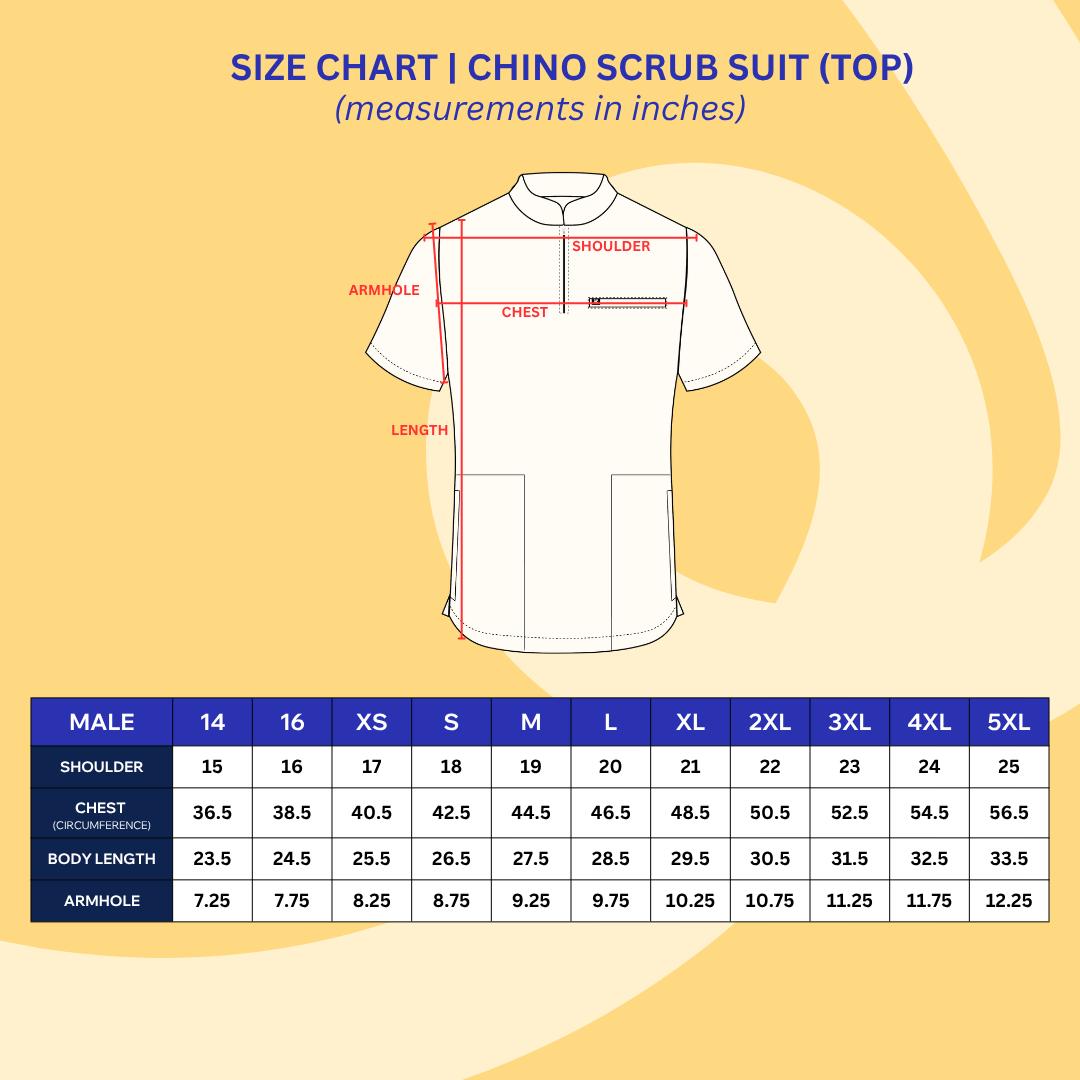 Male Scrubs Top | Chino Collar | Kairos PureComfort